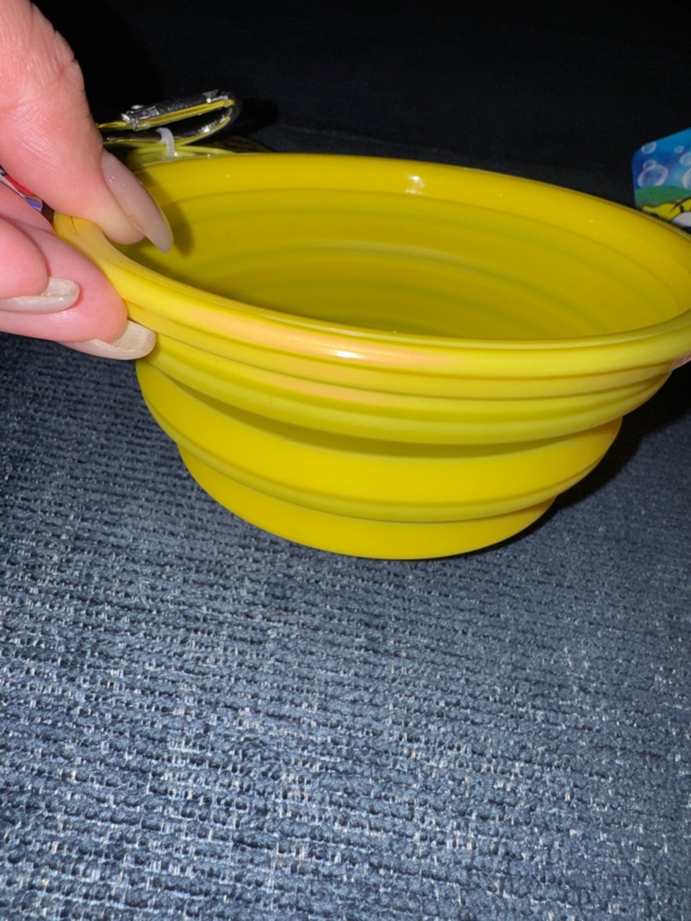 SpongeBob SquarePants- Silicone Collapsible Bowl, Bowl Placement + 2pk Pet Balls - Picture 7 of 14